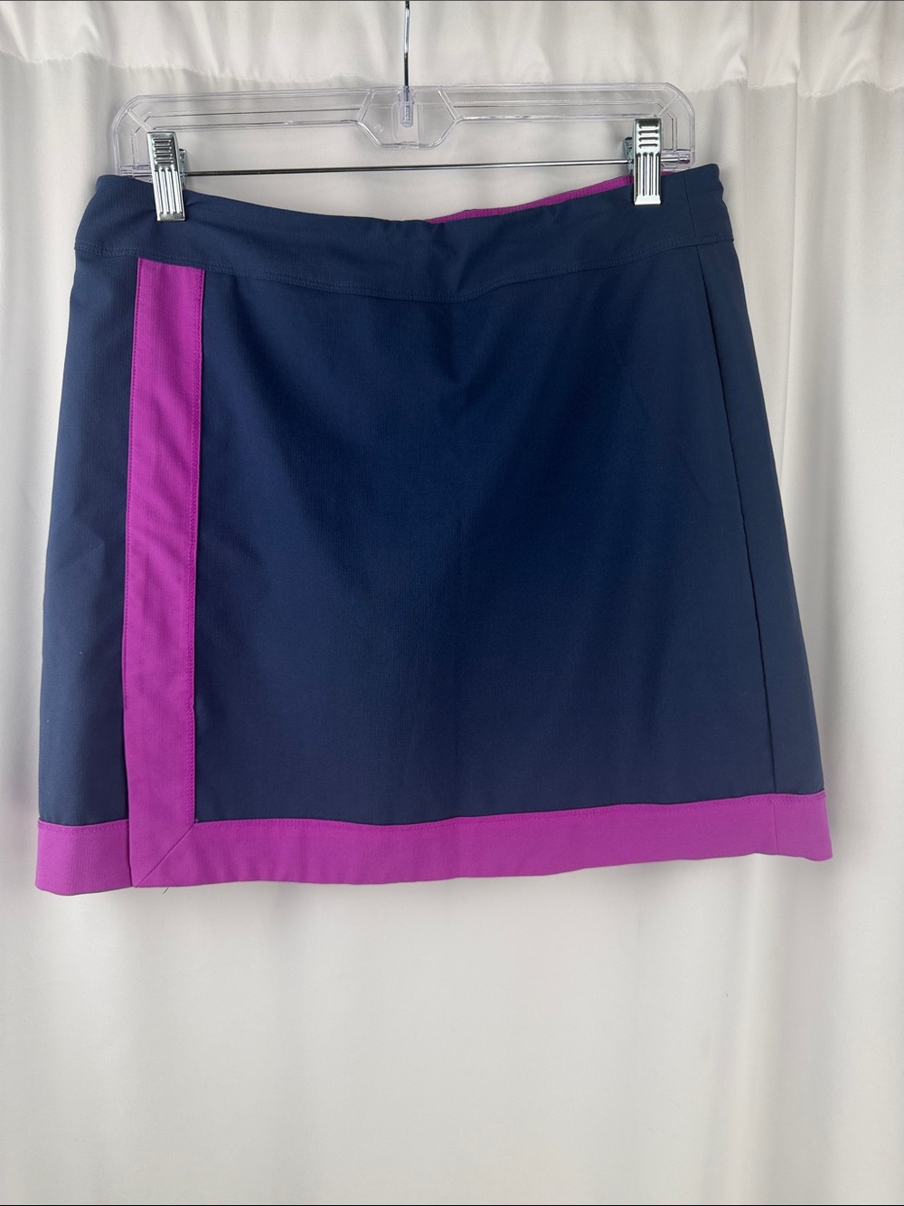 Adidas Golf Colorblock Performance Skort Navy Purple Size S